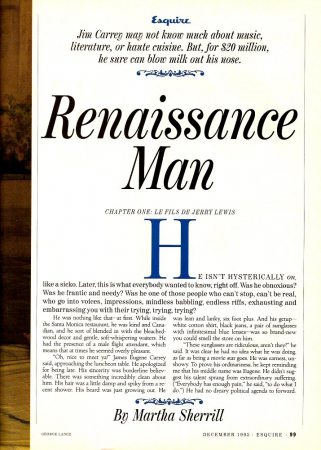 Esquire - page 2
Jim Carrey interview in Esquire.

Issue: December, 1995

Other scans from this magazine:

[b][url=http://www.jimcarreyonline.com/images/albums/userpics/10001/esquire.jpg]Jim on the cover[/url][/b]
[b][url=http://www.jimcarreyonline.com/images/albums/magazines/articles/esquire1995-page01.jpg]Page 1[/url][/b]
[u]Page 2[/u]
[b][url=http://www.jimcarreyonline.com/images/albums/magazines/articles/esquire1995-page03.jpg]Page 3[/url][/b]
[b][url=http://www.jimcarreyonline.com/images/albums/magazines/articles/esquire1995-page04.jpg]Page 4[/url][/b]
[b][url=http://www.jimcarreyonline.com/images/albums/magazines/articles/esquire1995-page05.jpg]Page 5[/url][/b]
[b][url=http://www.jimcarreyonline.com/images/albums/magazines/articles/esquire1995-page06.jpg]Page 6[/url][/b]
[b][url=http://www.jimcarreyonline.com/images/albums/magazines/articles/esquire1995-page07.jpg]Page 7[/url][/b]
[b][url=http://www.jimcarreyonline.com/images/albums/magazines/articles/esquire1995-page08.jpg]Page 8[/url][/b]
[b][url=http://www.jimcarreyonline.com/images/albums/magazines/articles/esquire1995-page09.jpg]Page 9[/url][/b]
Keywords: Esquire Magazine 1995