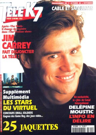 Telek7
Jim Carrey on the cover of the French Telek7 Magazine.

Issue: October, 2000
Keywords: Telek7 France