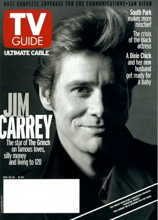 TV Guide
Jim Carrey on the cover of TV Guide.

Issue: November, 2000
Keywords: TV Guide